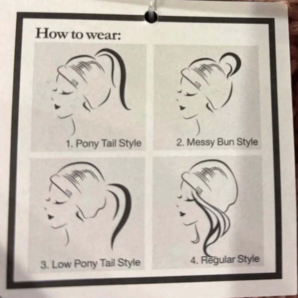 Jeep Paw Print Pony Tail‎ Messy Bun Beanie